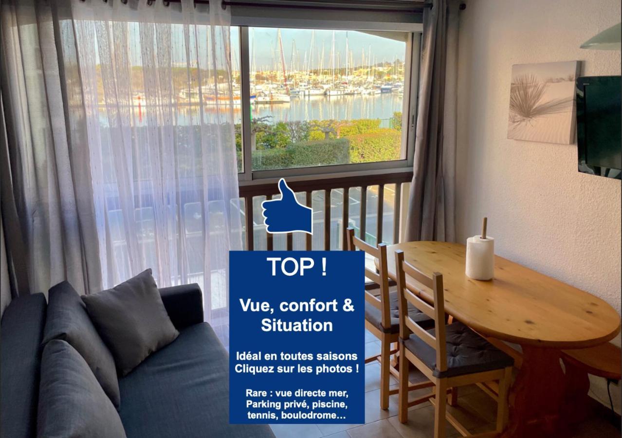Studio Face A La Mer 4 Couchages - Gratuits Piscine Tennis Et Un Parking Prive Rare Et Tres Utile - Vue Magnifique Sur La Mer - Agreable En Toutes Saisons Ile Des Pecheurs - La Brigantine - Emplacement Et Vue Rares Au Cap D'Agde Buitenkant foto