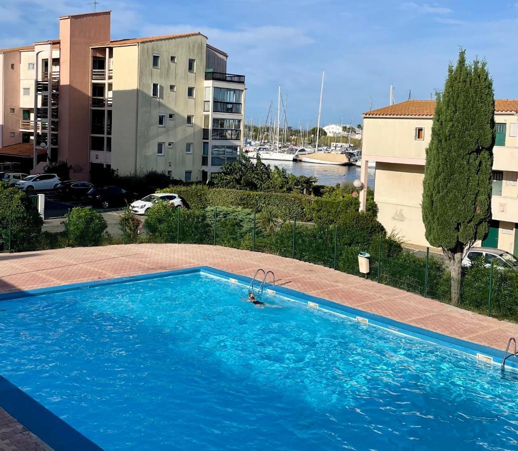 Studio Face A La Mer 4 Couchages - Gratuits Piscine Tennis Et Un Parking Prive Rare Et Tres Utile - Vue Magnifique Sur La Mer - Agreable En Toutes Saisons Ile Des Pecheurs - La Brigantine - Emplacement Et Vue Rares Au Cap D'Agde Buitenkant foto